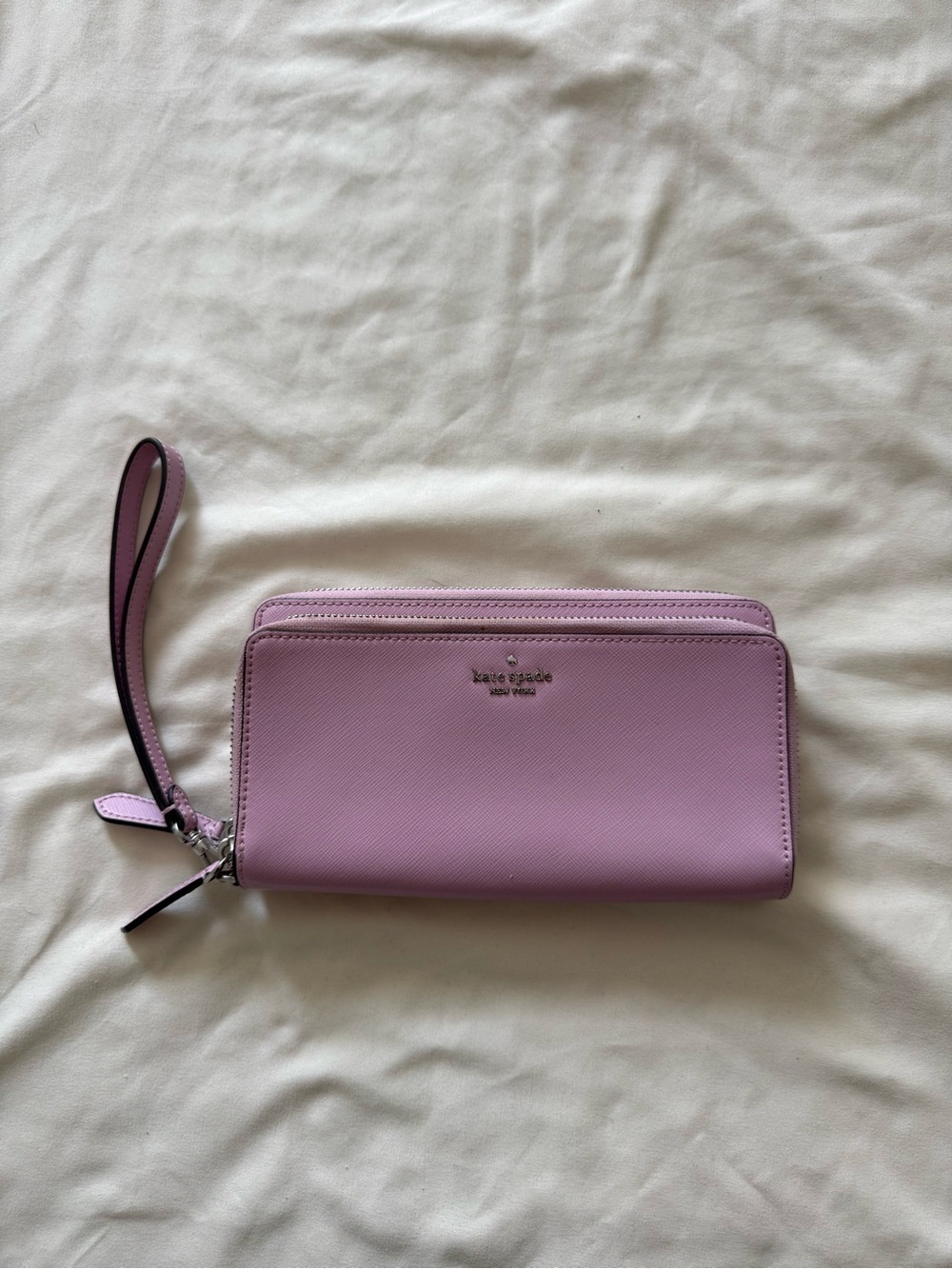 KATE SPADE | Payton Large Carryall Lavender Wristlet Wallet | - Picture 2 of 10
